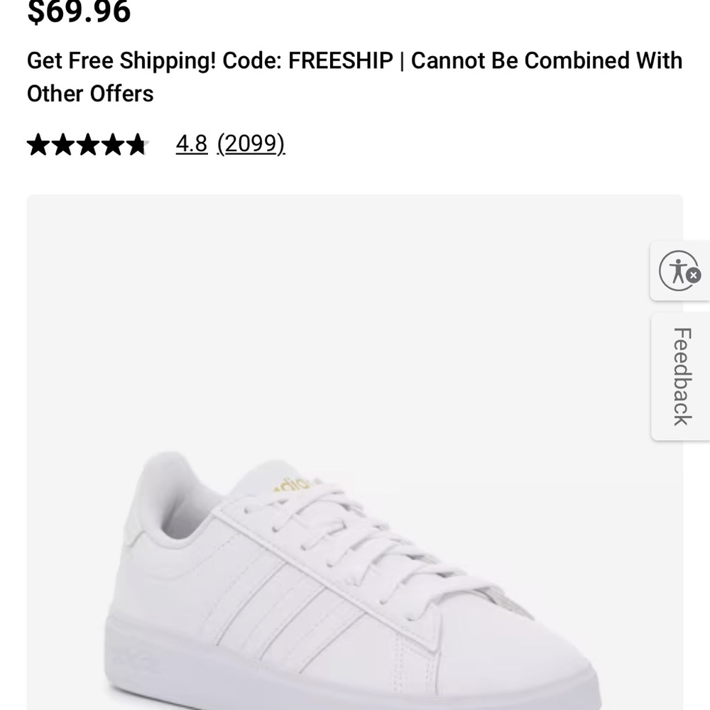 adidas Women's White Sneakers